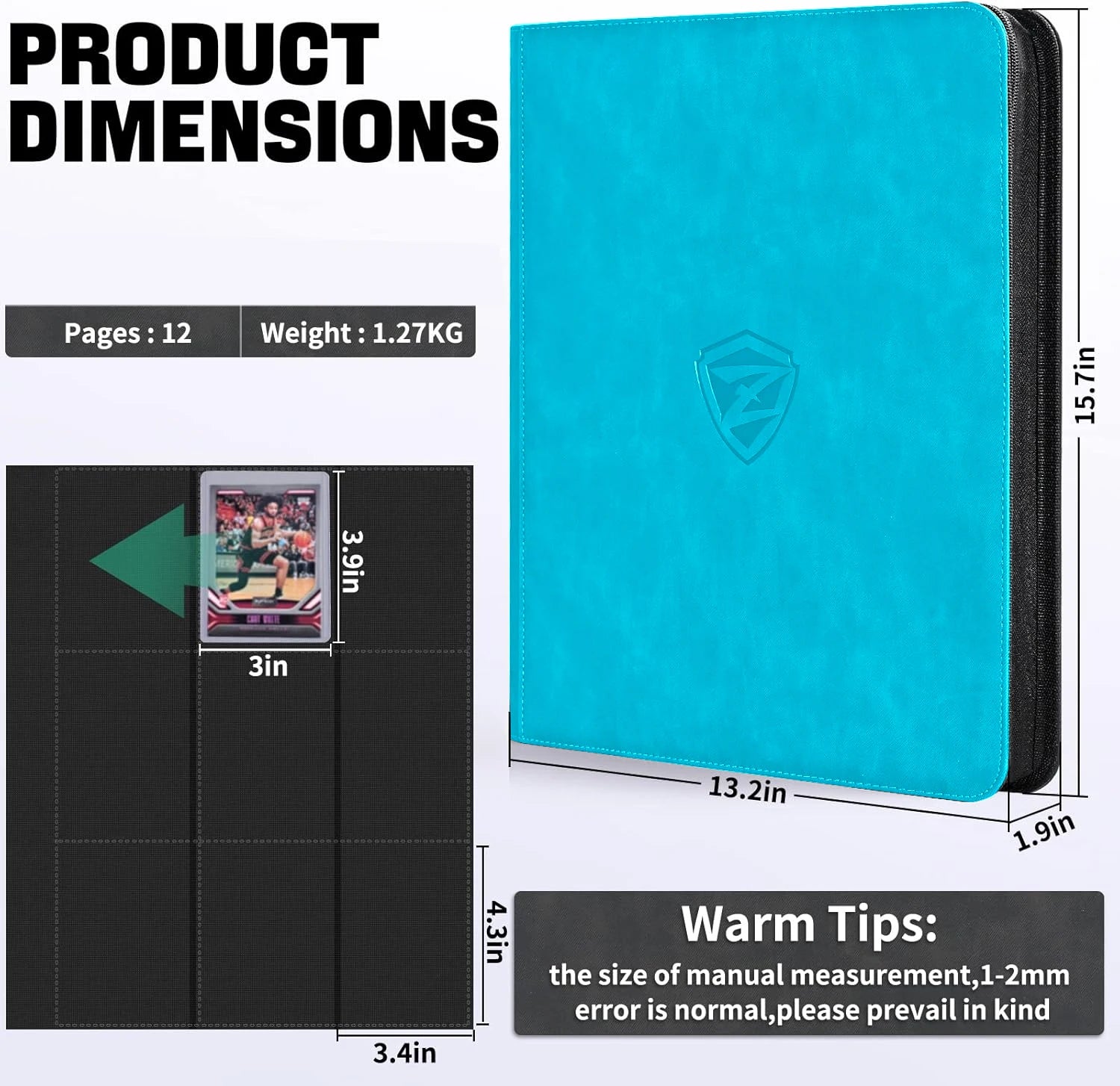 Binder Toploader TCG Aqua - MtvG