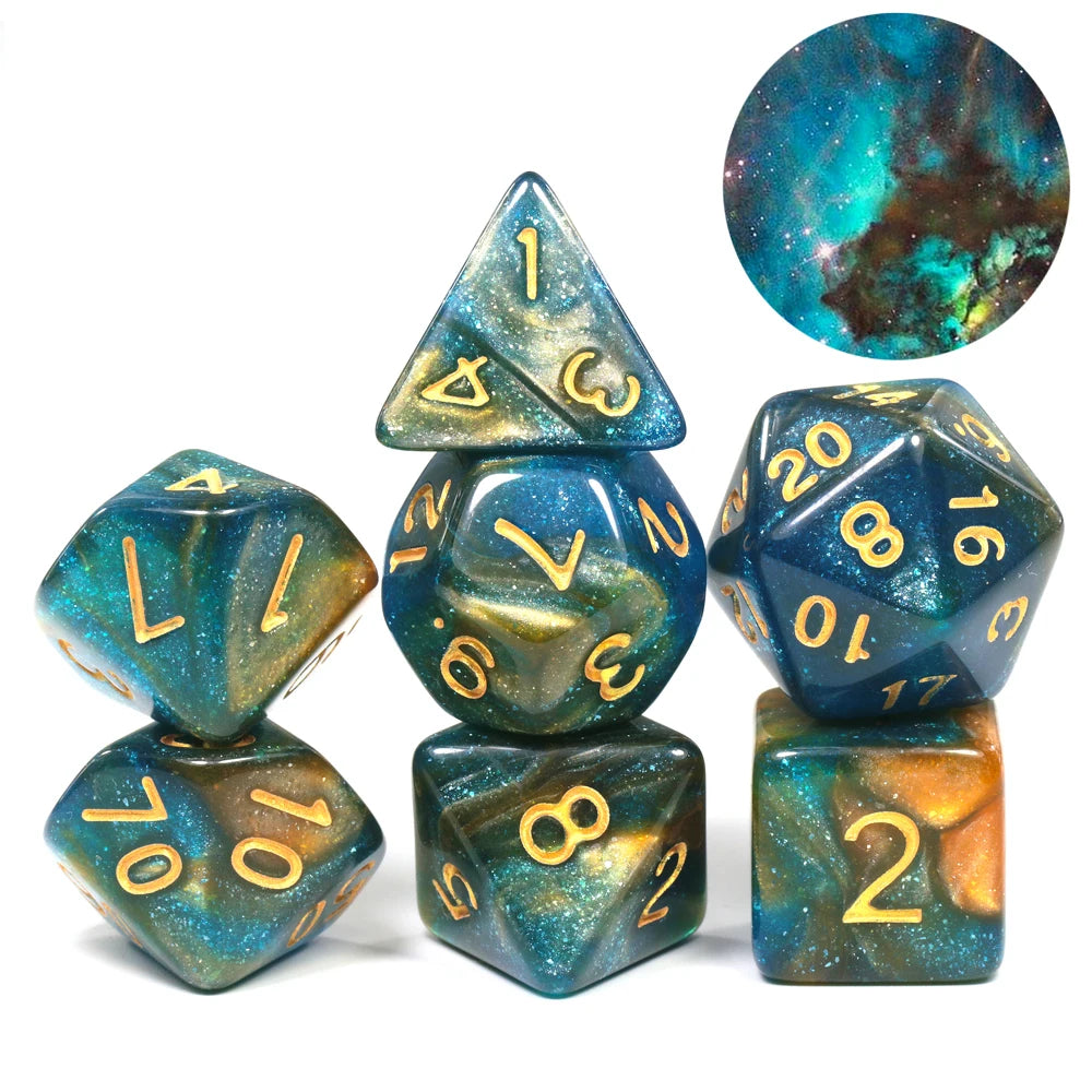 Dice Galaxy Polyhedral Set - MtvG